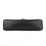 Chanel Double Flap Quilted Caviar Leather Bag