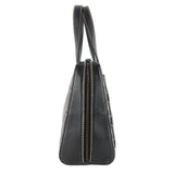 Chanel Surpique Top Handles Calfskin Leather Bowler Bag
