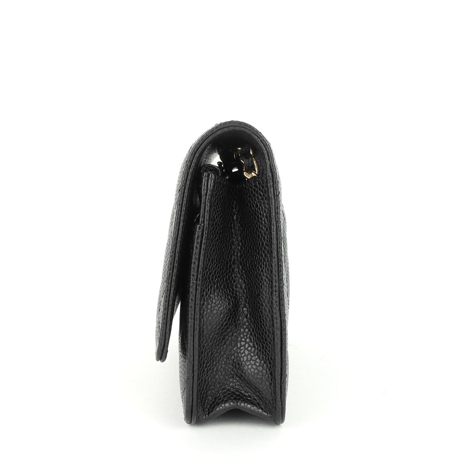 Chanel Wallet on Chain Caviar Leather Bag