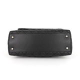 Chanel CC Coco Small Caviar and Lizard-Embossed Calfskin Top Handle Bag