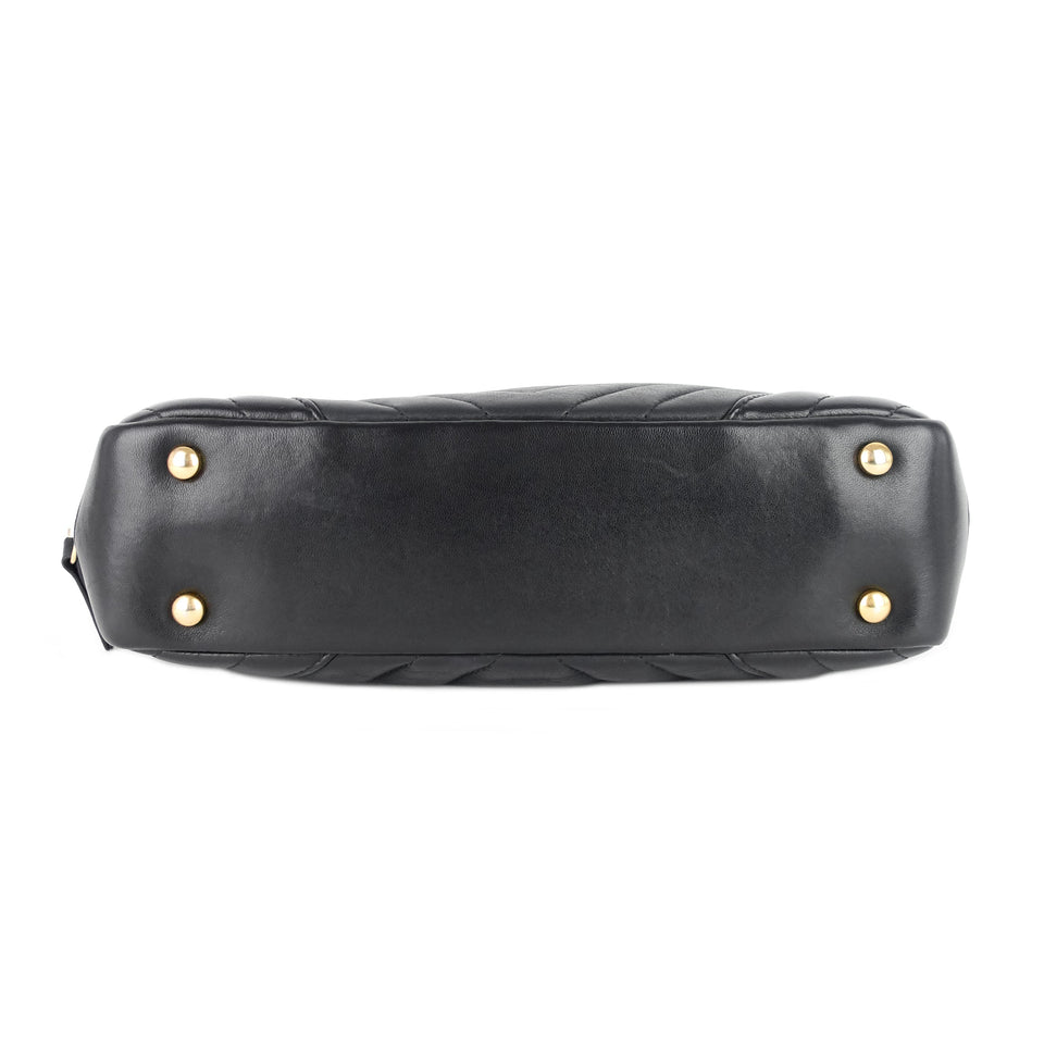 Chanel Chevron Quilted Lambskin Leather Camera Bag