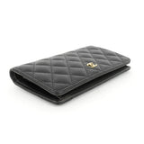 Chanel L-Yen Caviar Leather Wallet