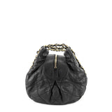 Chanel Chic Quilted Iridescent Calfskin Leather Bowling Bag