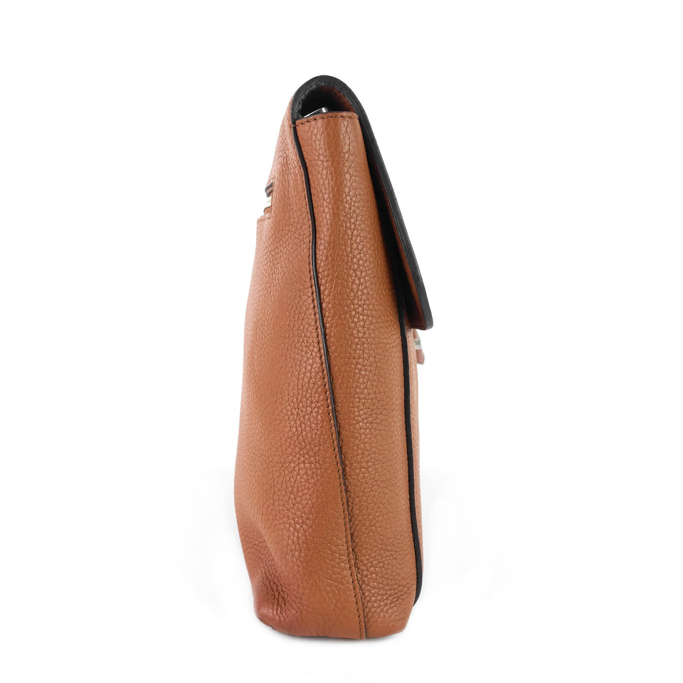 Louis Vuitton Serviette Dorian Taurillon Leather Briefcase Bag
