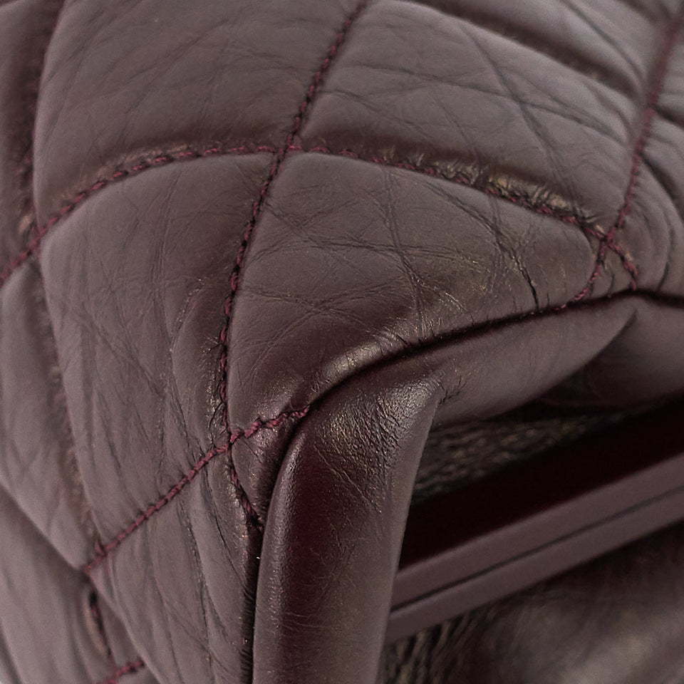 Chanel Just Mademoiselle Aged Calfskin Bowling Bag