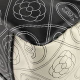 Chanel Coated Canvas Camellia Large Shopping Tote Bag