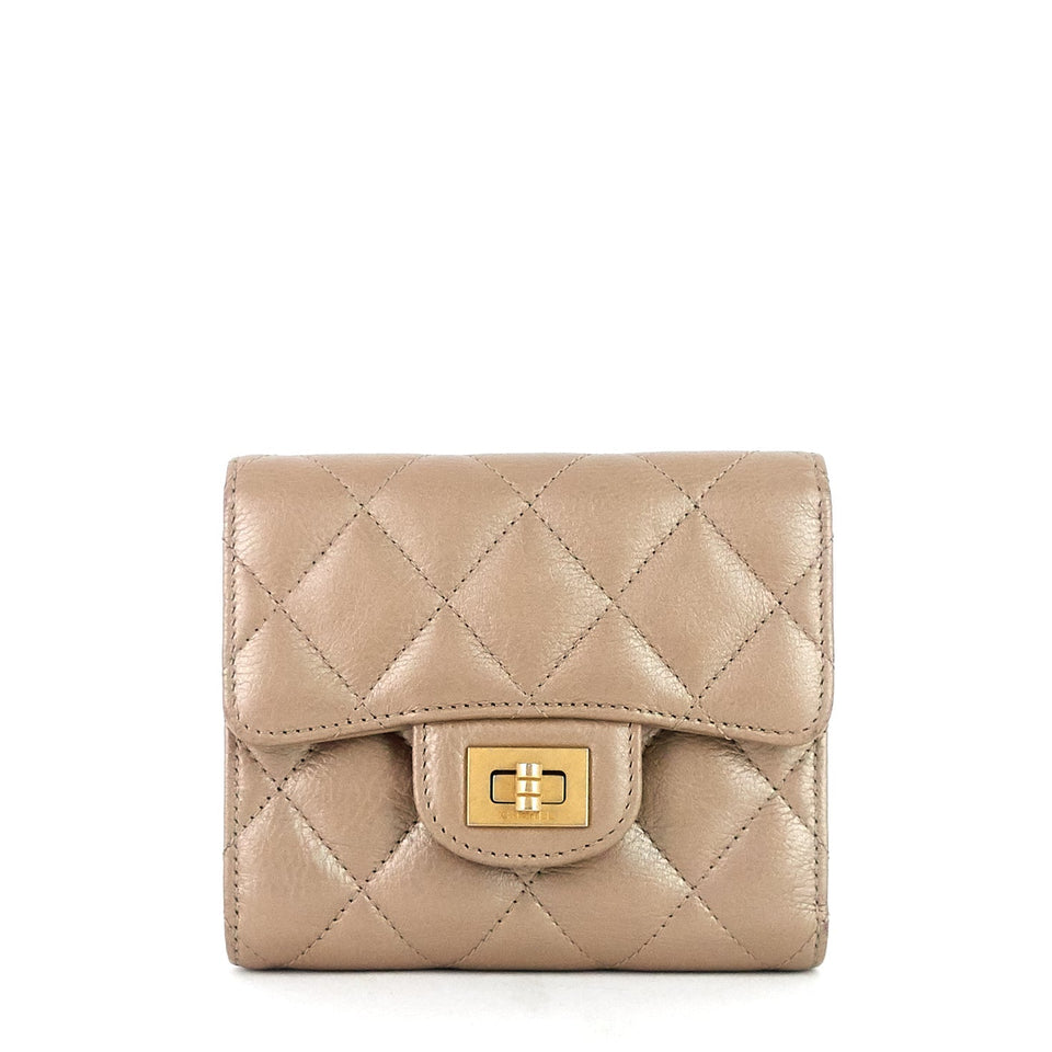 Chanel Reissue Compact Metallic Calfskin Wallet