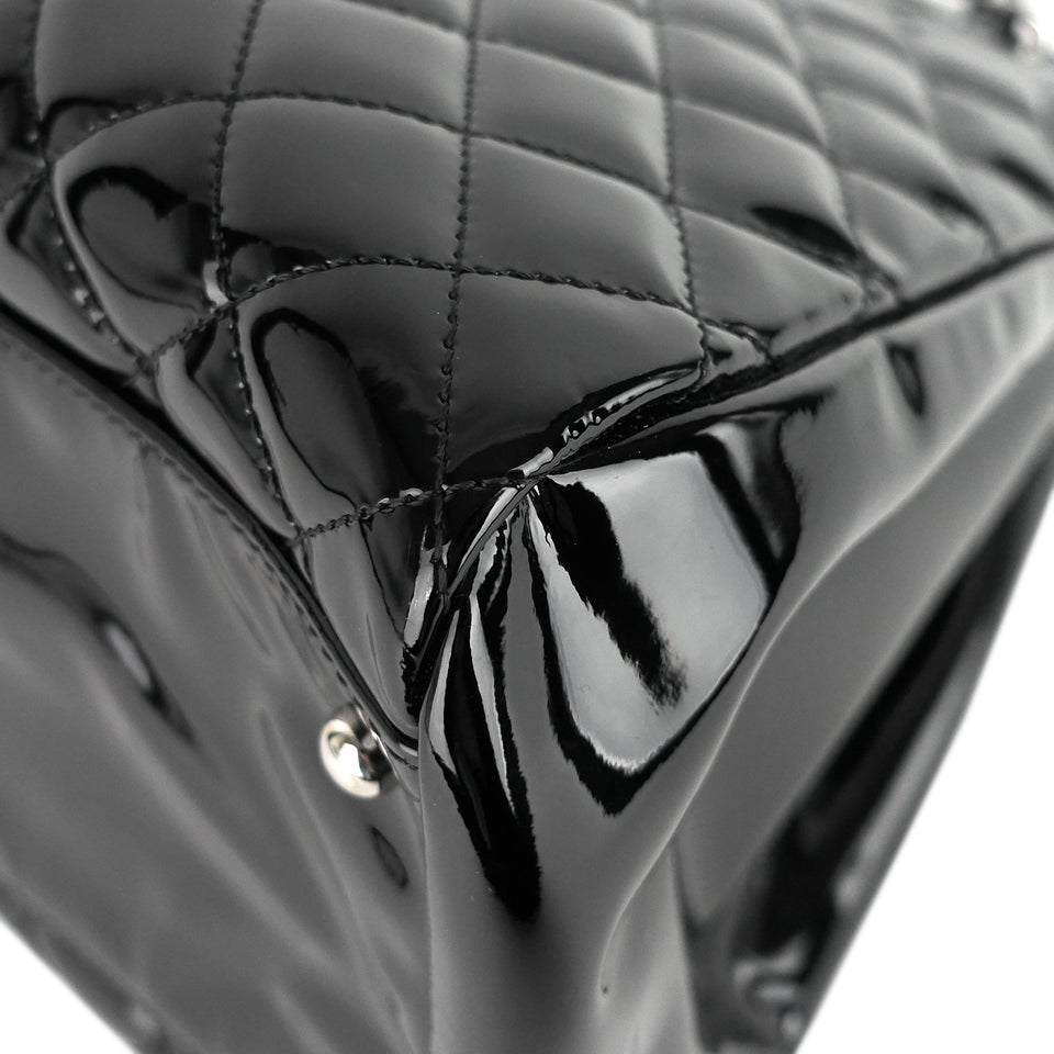 Chanel Just Mademoiselle Large Patent Leather Bag