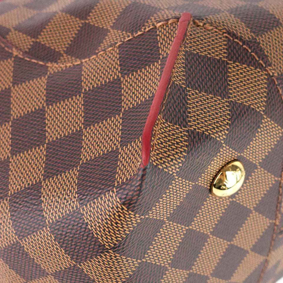 Louis Vuitton Caissa MM Damier Ebene Canvas Tote Bag