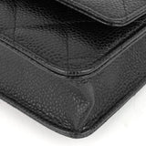 Chanel WOC Pebbled Caviar Leather Wallet on Chain Bag