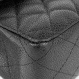 Chanel Double Flap Quilted Caviar Leather Bag