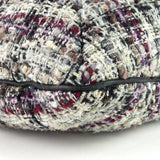 Chanel Floral Appliqué Tweed Messenger Bag