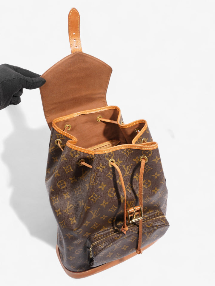Louis Vuitton Montsouris Backpack Monogram / Beige Coated Canvas