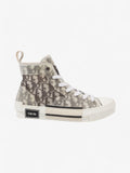 Christian Dior B23 High-tops White  / Grey Oblique Mesh EU 39 UK 6
