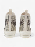Christian Dior B23 High-tops White  / Grey Oblique Mesh EU 39 UK 6