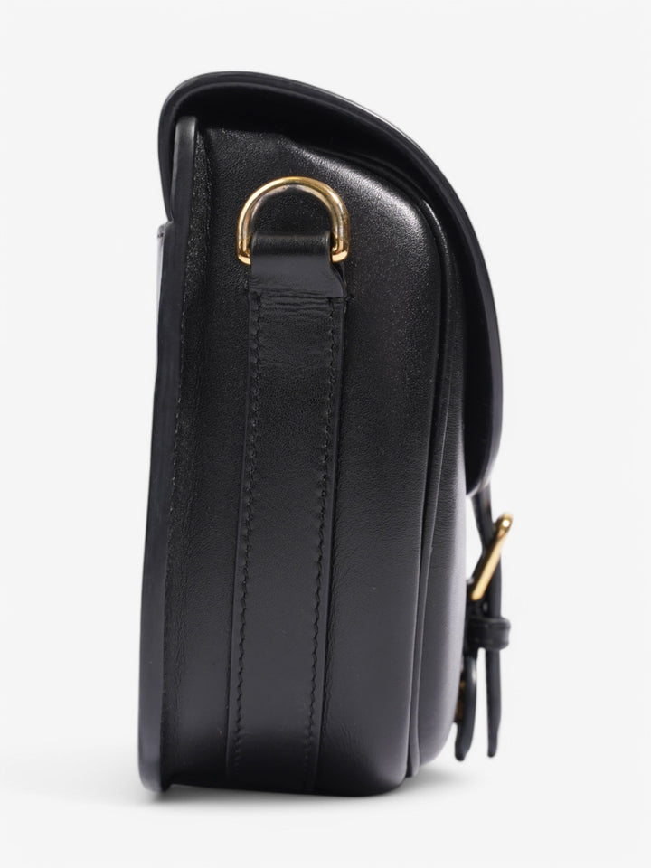 Christian Dior Bobby Flap Black Calfskin Leather Medium