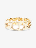 Christian Dior CD Chain Ring Gold Base Metal L (58mm)