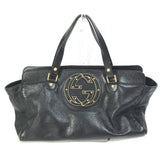 Gucci Handbag 121551 leather black Interlocking G blondie studs Women