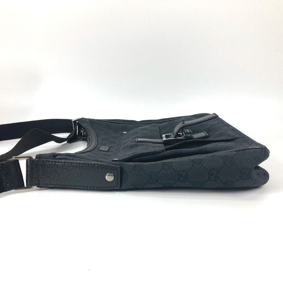 Gucci Shoulder Bag 114272 GG canvas black GG mens