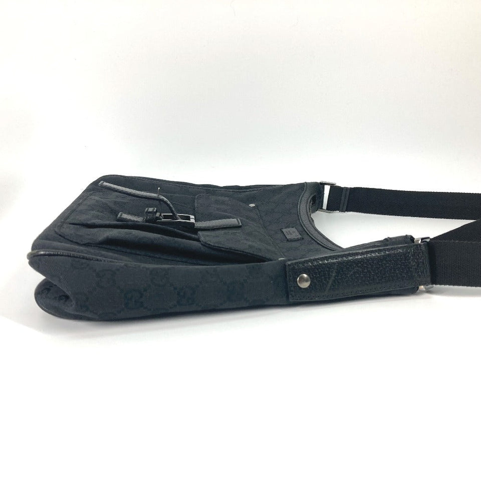 Gucci Shoulder Bag 114272 GG canvas black GG mens