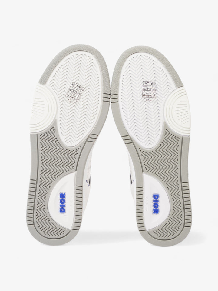 Christian Dior B27 Low Top Sneakers  White / Blue Leather EU 40 UK 6