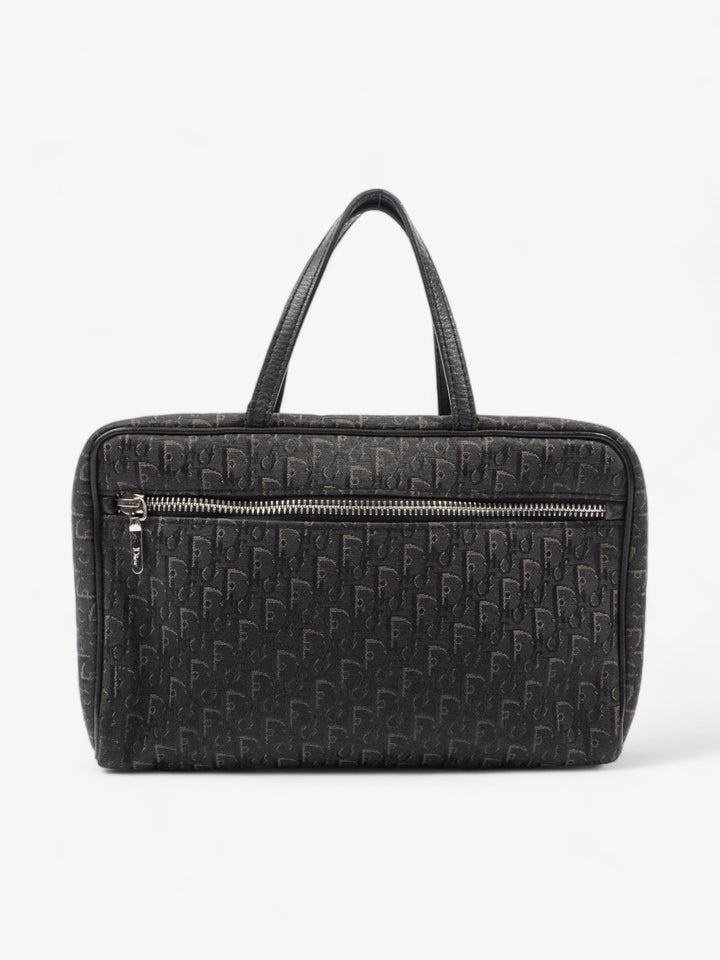 Christian Dior Trotter Handbag Black Dior Oblique Canvas