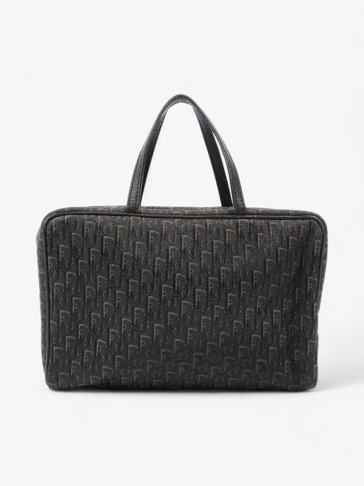 Christian Dior Trotter Handbag Black Dior Oblique Canvas