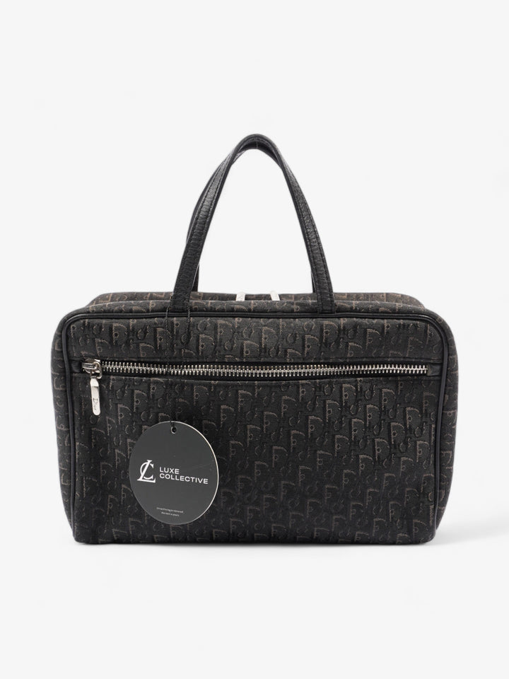 Christian Dior Trotter Handbag Black Dior Oblique Canvas
