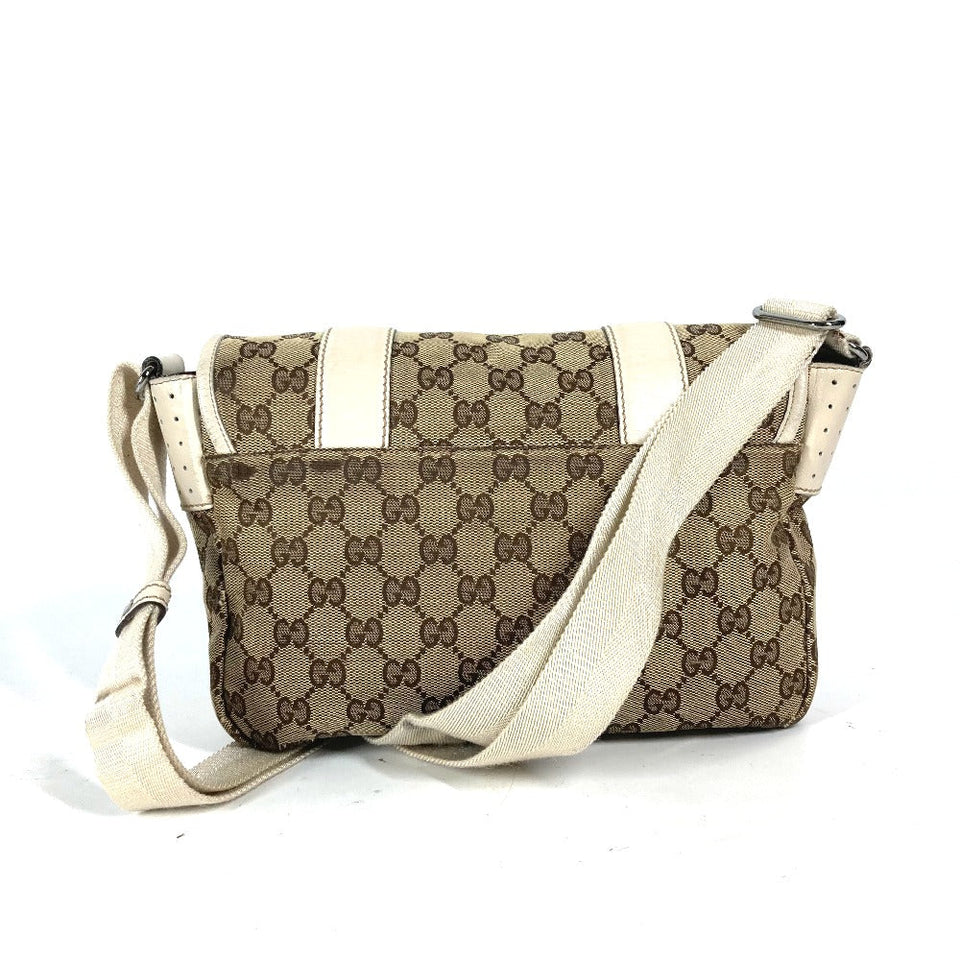 Gucci Shoulder Bag 145858 GG canvas / leather beige GG