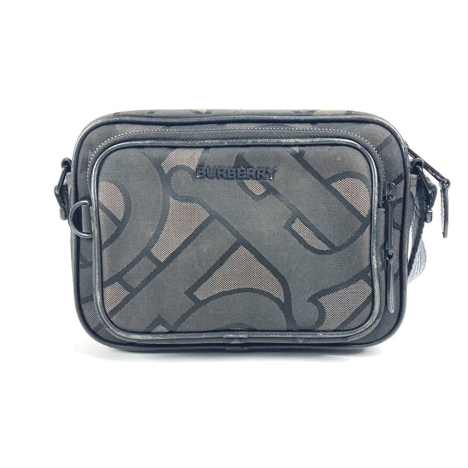 Burberry Shoulder Bag 8043708 Nylon canvas Gray type TB logo