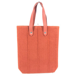 Hermes Handbag Wool, Leather Orange Amedaba PM