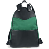Hermes Backpack Canvas / leather green H logo Hermes Slicked Back