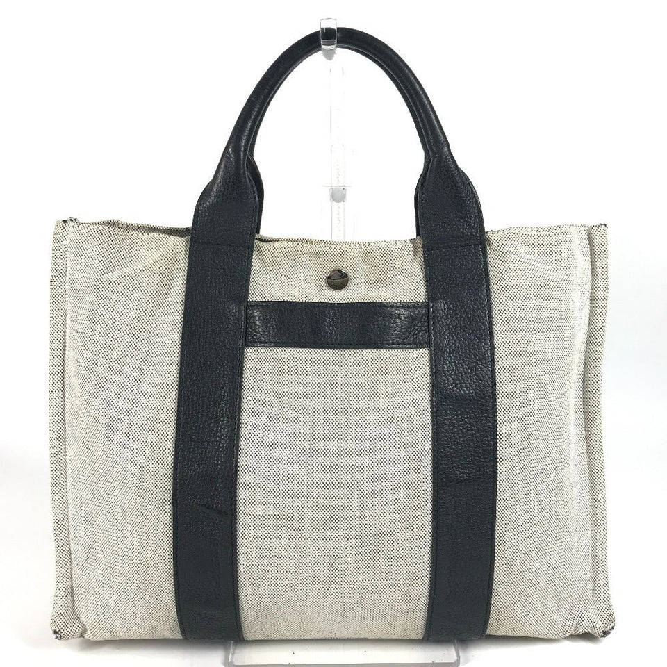 Hermes Handbag cotton black Sac Arne MM