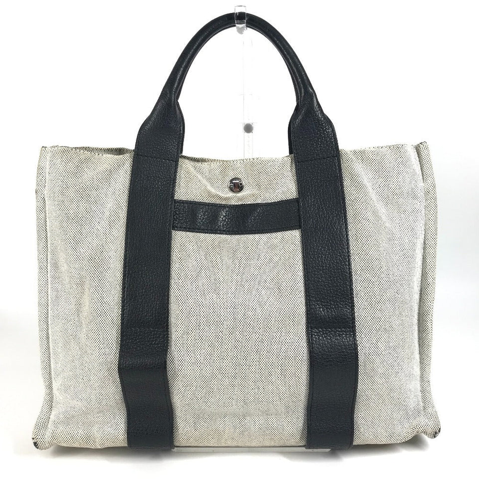 Hermes Handbag cotton black Sac Arne MM