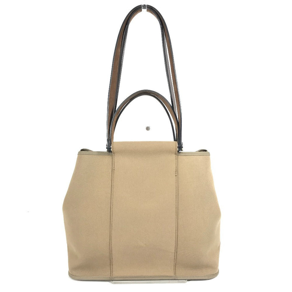 Hermes Shoulder Bag Leather / canvas Brown Kabak PM Kabak PM