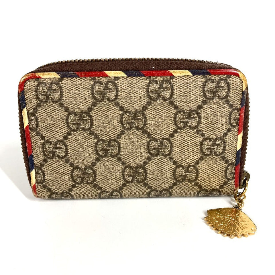Gucci Coin case 473911 GG Supreme Canvas beige GG Supreme Courier Patch