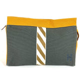 Hermes Clutch bag cotton gray H logo Jimet GM Jimet GM