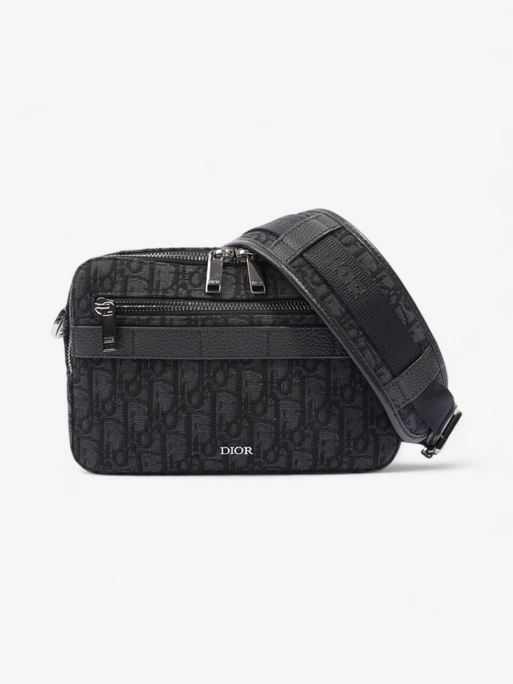 Christian Dior Safari Messenger Bag Navy / Black Canvas