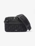 Christian Dior Safari Messenger Bag Navy / Black Canvas