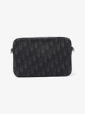 Christian Dior Safari Messenger Bag Navy / Black Canvas