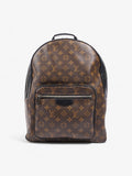 Louis Vuitton Josh Backpack Monogram / Black Coated Canvas