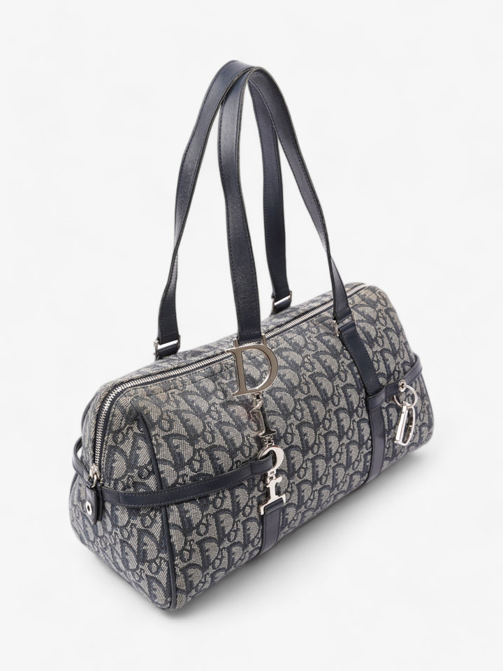 Christian Dior Small Duffle Dior Blue Oblique Canvas