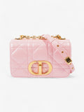 Christian Dior Caro Pink Lambskin Leather Small