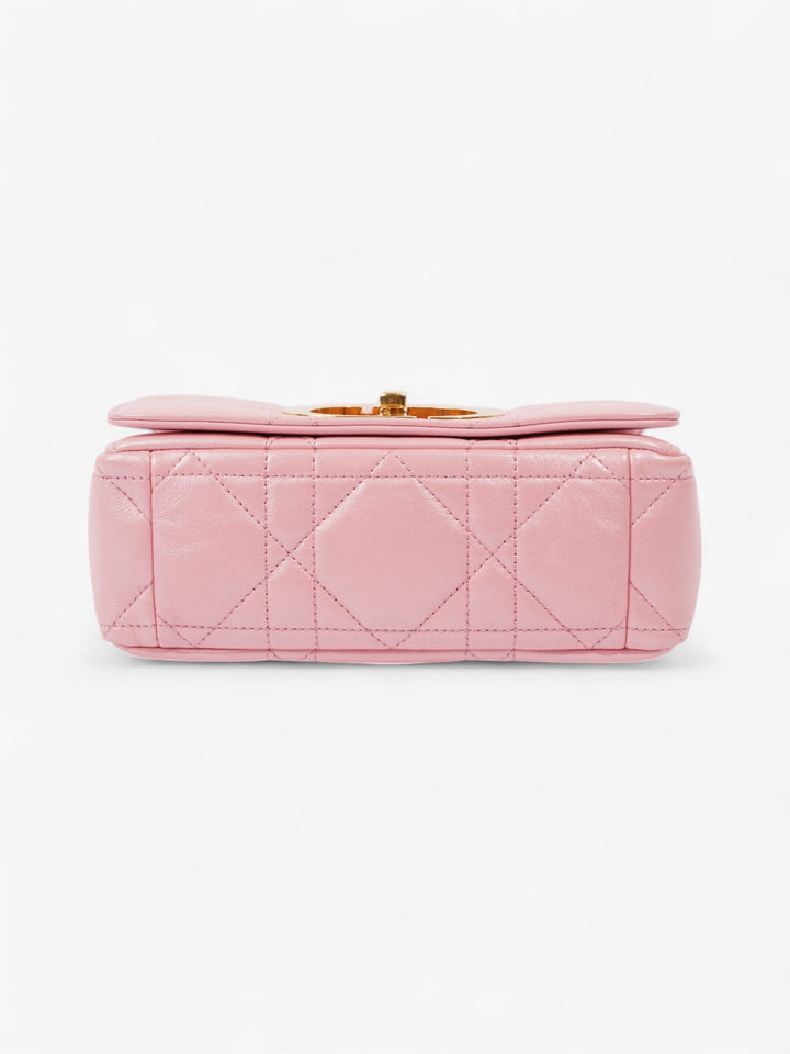 Christian Dior Caro Pink Lambskin Leather Small