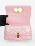 Christian Dior Caro Pink Lambskin Leather Small