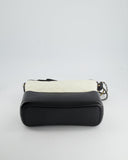 Chanel Gabrielle Medium Bag in White & Black Aged Calfskin – Bags Junction