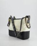 Chanel Gabrielle Medium Bag in White & Black Aged Calfskin – Bags Junction