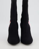 Louis Vuitton Black, Red and White Canvas Silhouette Ankle Boots Size EU 40 RRP £960