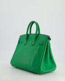 *FIRE PRICE* Hermes Birkin 25 Retourne Bag in Bamboo Swift Leather with Palladium Hardware Bag