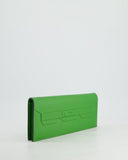 Hermes Birkin Cut Shadow Bag In Vert Yucca Swift Leather